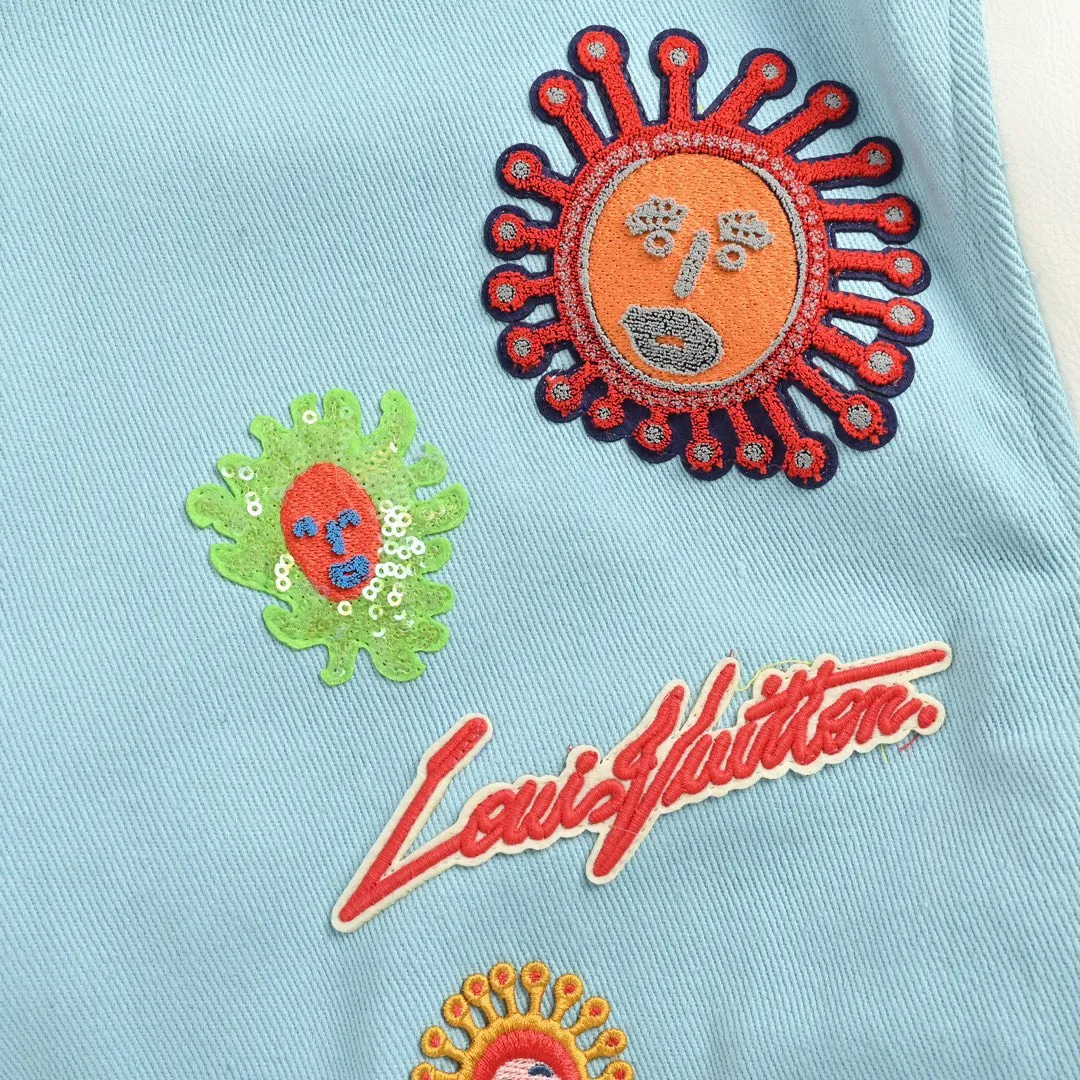 Louis Vuitton/Louis Vuitton 24Fw Yayoi Kusama joint sunfish baseball jacket